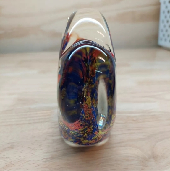 Murano? Vintage Art Glass Tropical Fish Paperweight 4.5x4.25 - Picture 4 of 8